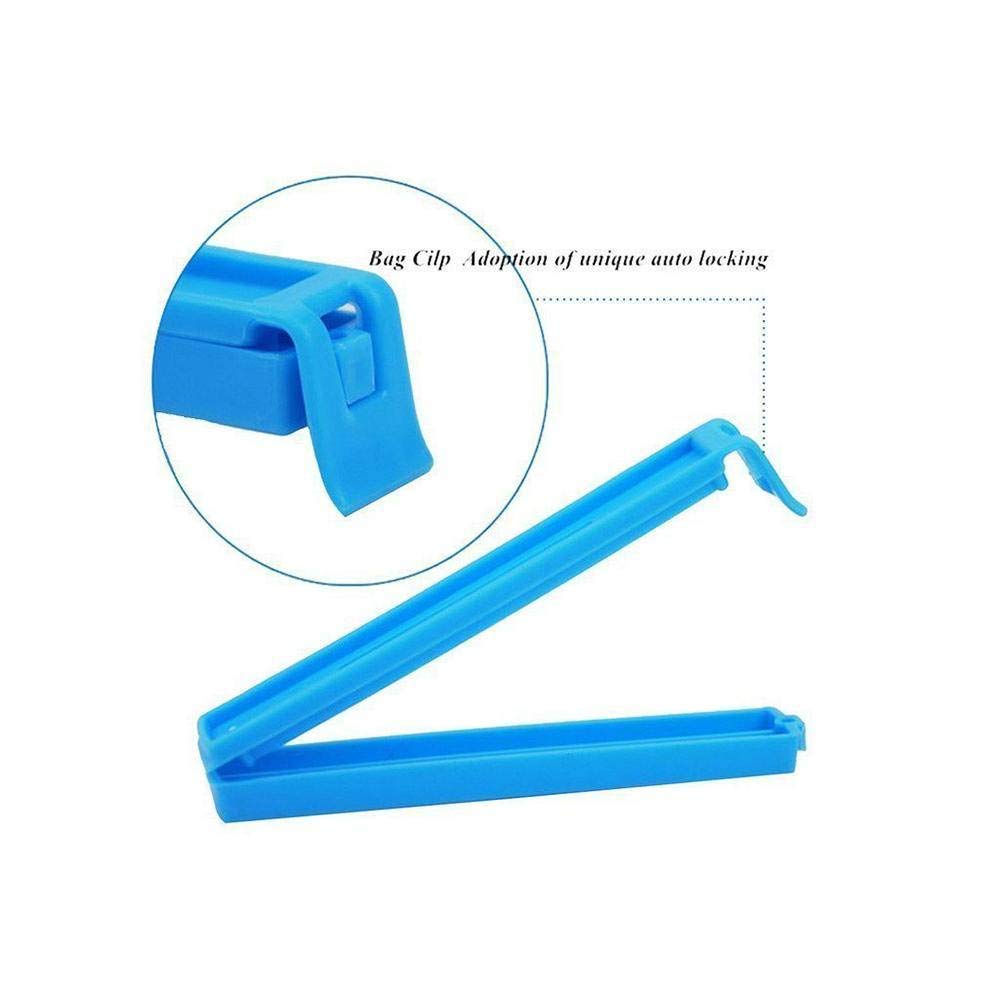Kitchenwell 18 Pcs - 3 Different Size Plastic Food Snack Bag Pouch Clip Sealer Large, Medium, Small Plastic Snack Seal Sealing B